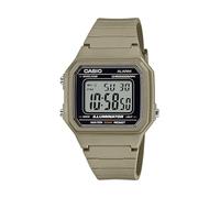 Casio Illuminator Alarm Chronograph Digital Watch 50M Water Resistant W217H-5AV, Beige