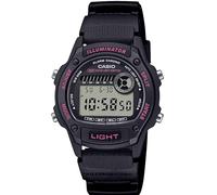 Casio Illuminator | W220H Series | LED Backlight | Alarm | Chronograph | Digital Watch | Black/Pink