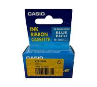 Casio Ink Ribbon Cassette Blue Bleu TR-18BU-W-E Disk Title Printer