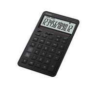 CASIO JW-200DQ medium-sized desktop calculator with aluminum front, black