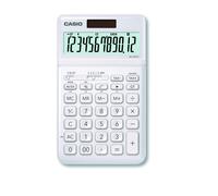 Casio JW-200SC-WE Desktop Calculator, Solar/Battery white