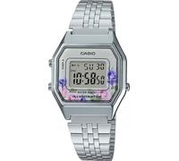 Casio LA-680WA-4C Digital Watch Silver Stainless Steel Ladies Band