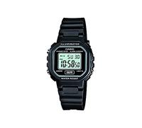 Casio LA20WH-1ACF Classic Digital Black Resin Ladies Watch, Black, Chronograph, Digital