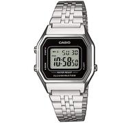 Casio LA680WEA-1EF Wristwatch Collection Quartz Unisex Black Silver 28mm 3 ATM