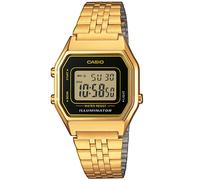 Casio LA680WEGA-1ER Wristwatch Collection Quartz Unisex Black Gold 28mm 3 ATM