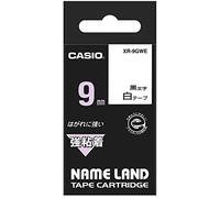 Casio Label Writer Nameland Strong Adhesive Tape 0.3 inches (9 mm) XR-9GWE White
