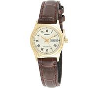 Casio Ladies Analogue Leather Strap Watch - LTP-V006GL-9BUDF