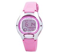Casio Ladies Digital Pink Rubber Strap Watch - LW-200-4BVDF