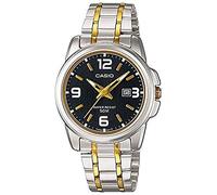Casio Ladies Watch LTP-1314SG-1AVDF Black Dial Silver Band
