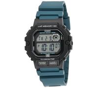 Casio LED Illuminator 10-Year Battery Men's Digital Sports Watch Lap Memory 60 100 M Water Resistant Model: WS-1400H-3AV, Black (WS1400H-3AV), Black, Sport
