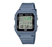 Casio Unisex Pop Digital World Map Blue Resin Strap Watch