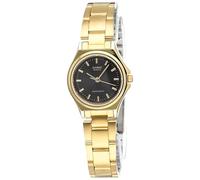 Casio LTP-1130N-1A Women's Analogue Quartz Watch Stainless Steel, Gold/Black, Bracelet