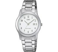 Casio LTP-1141PA-7BEG Timeless Collection 30mm 1 ATM Quartz Unisex White Silver