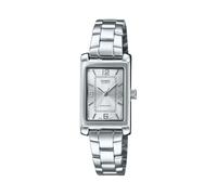 Casio LTP-1234DD-7A Women's Rectangular Standard Classic Stainless Steel Silver Dial Dress Watch, blue