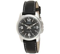 Casio - LTP-1314L-8A - Women's Watch - Analogue Quartz - Black Leather Strap