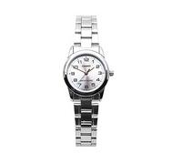 Casio LTP-V001D-7 Women's Analogue Quartz Watch with Stainless Steel Strap, Silver, Casual
