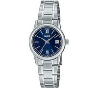 Casio LTP-V002D-2B3 Women's Standard Stainless Steel Blue Dial Date Watch