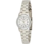 Casio LTP-V002D-7B Women's Standard Dress Stainless Steel Silver Numbers Dial Date Watch