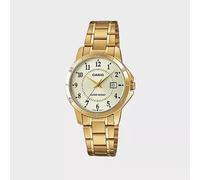 Casio LTP-V004G-9B | Classic Quartz Women's Wristwatch with Gold-Tone Stainless