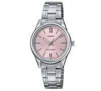 Casio LTP-V005D-4B2 Women's Standard Stainless Steel Pink Dial 3-Hand Analog Watch