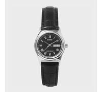 Casio Woman LTP+V006L.1B Japanese Quartz Watch 26mm, Black, PEQUEÑO, Stripes