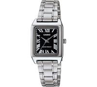 Casio LTP-V007D-1B Standard Analog Women's Wristwatch, Black, Silver, Metal Band, Overseas Model