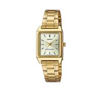 Casio LTP-V007G-9E Women's Watch Rectangular Gold Tone Stainless Steel Gold Index Dress Watch
