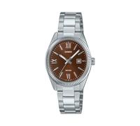 Casio LTP1302DD-5AV Women's Standard Stainless Steel Brown Dial Analog Watch, Brown