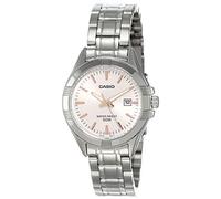 Casio #LTP1308D-4AV Women's Stainless Steel Analog Date Pink Dial Watch