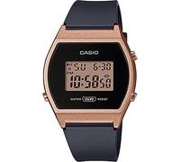 Casio LW-204-1A Standard Digital Ladies Watch, Includes Casio Box, Overseas Model, Black x Rose Gold [Parallel Import]