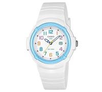 Casio LX-800H Series | Pop Inspired | Date Indicator | Multi-Color Numerals | Analog Watch | White|White