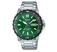 CASIO “Marine Monster” MTD-125D-3A Green Dial Steel Men's Watch