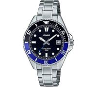 Casio Standard Analog Stainless Steel Black Dial Quartz MDV-10D-1A2 Men's Watch