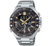 Casio Men's Analogue-Digital Quartz Watch with Stainless Steel Strap ECB-10DB-1A9EF