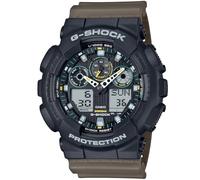 Casio Brown Mens Analogue-Digital Watch G-shock GA-100TU-1A3ER