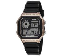 Casio Men Digital Japanese Quartz Watch with Resin Strap AE-1200WH-5AVCF