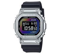 Casio G-shock Gm-5600rw-1er G-steel 5600 Series Watch With Rainbow Brick Wall Design