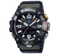 Casio Men's 43.00mm Quartz Watch with Black Digital dial and Khaki Resin Strap GG-B100-1A3ER