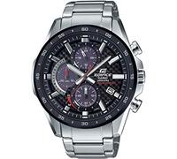 Casio Men's 44.00mm Solar Watch with Black Analogue dial and Silver Metal Strap EFS-S540DB-1AUEF