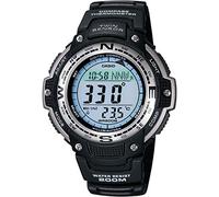 Casio Men's 47.00mm Quartz Watch with LCD Digital dial and Black Rubber Strap SGW-100-1VEF
