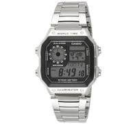 Casio Men's Ana-Digi Dial Stainless Steel Band Watch - AE1200WHD-1A