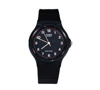 Casio Men's Analog Display MQ24-1B Black Resin Quartz Watch with Black Dial