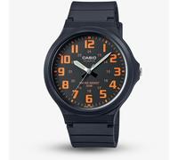 Casio Mens Analogue Black And Orange Dial Watch MW-240-4BVEF