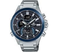 Casio Men's Analogue-Digital Quartz Watch with Stainless Steel Strap ECB-30DB-1AEF