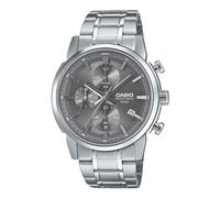 Casio Men's Analogue Digital Quartz Watch with Stainless Steel Strap MTP-E510D-8AVDF, Brown, Strap