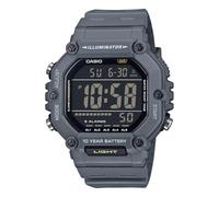 Casio Men's Digital Watch AE-1600H-8BV Military Grey - Large Black LCD Display, Water Resistant 100M, Battery 10 Years, grey