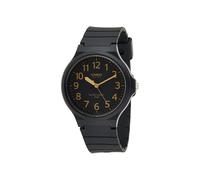 Casio Men's Analogue Gold Number Black Dial Watch - MW-240-1B2VDF