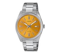 Casio Collection MTP-1302PD-9AVEF Yellow Dial Stainless Steel Bracelet Watch