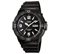 Casio Men's Black Analogue Quartz Watch with Resin Strap and Black Dial MRW-2...