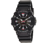 Casio Men's Black and Red Resin Strap Analogue Watch MW-610H-1AVEF